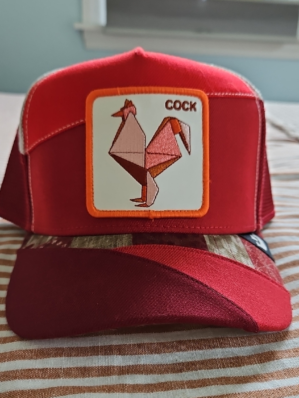 Red Trucker Hat GOORIN BROS